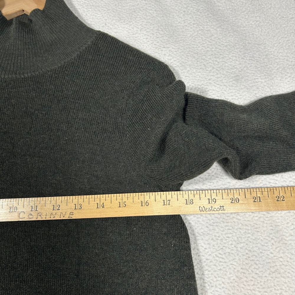 Eileen Fisher Tunic Sweater Womens Medium Merino Wool Mock Neck Side Slit - Picture 7 of 7